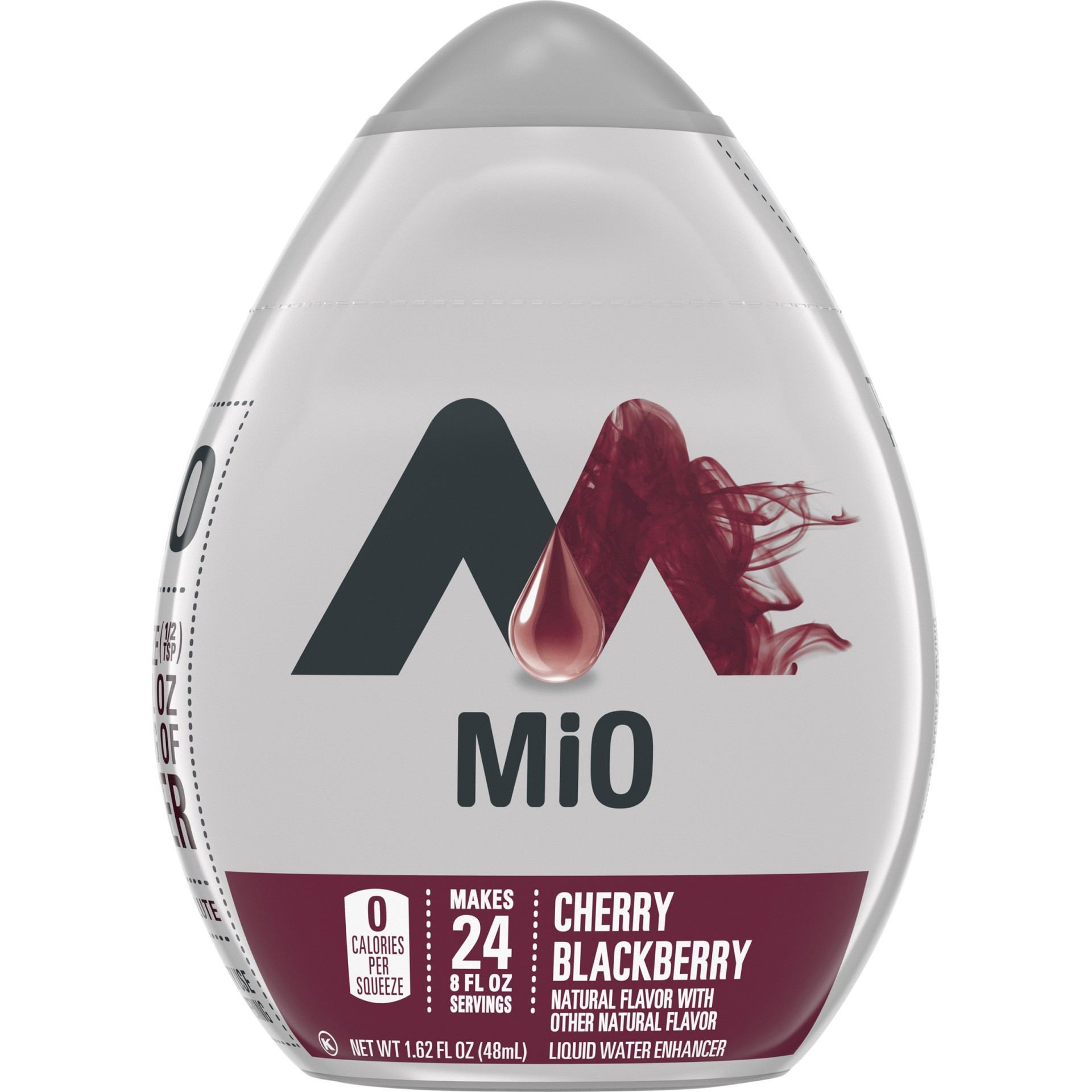 slide 1 of 7, mio Cherry Blackberry Flavored with other natural flavor Liquid Water Enhancer- 1.62 fl oz, 1.62 fl oz