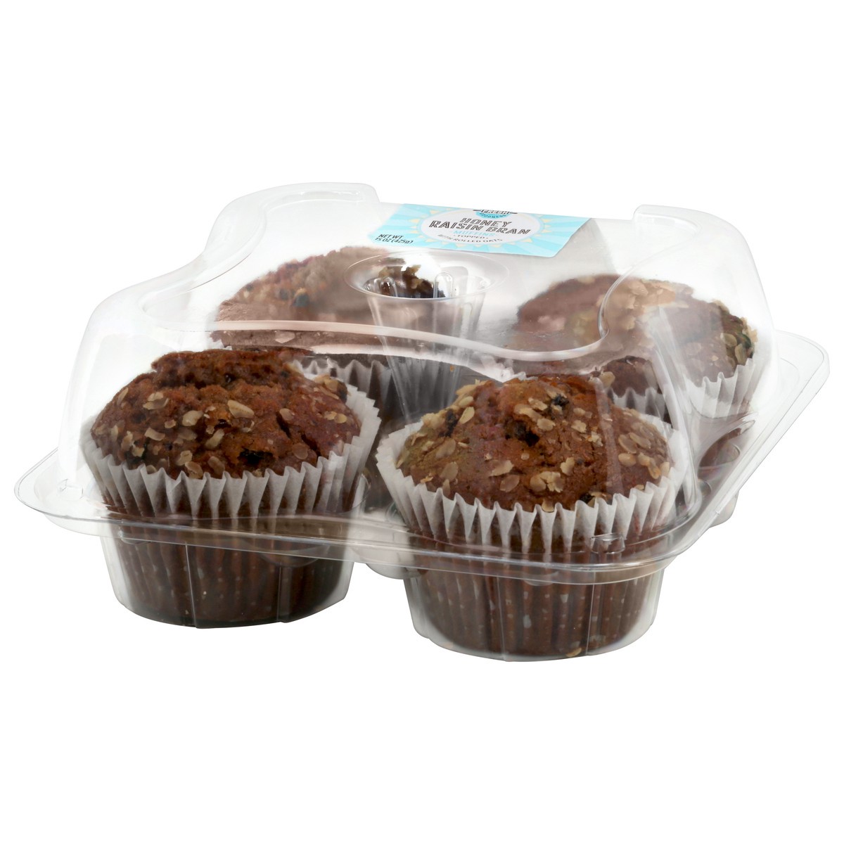 slide 6 of 13, Bakery Fresh Goodness Honey Raisin Bran Muffins 15 oz, 15 oz