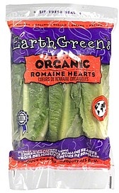 slide 1 of 1, Earth Greens EarthGreen Organic Romaine Hearts, 1 ct