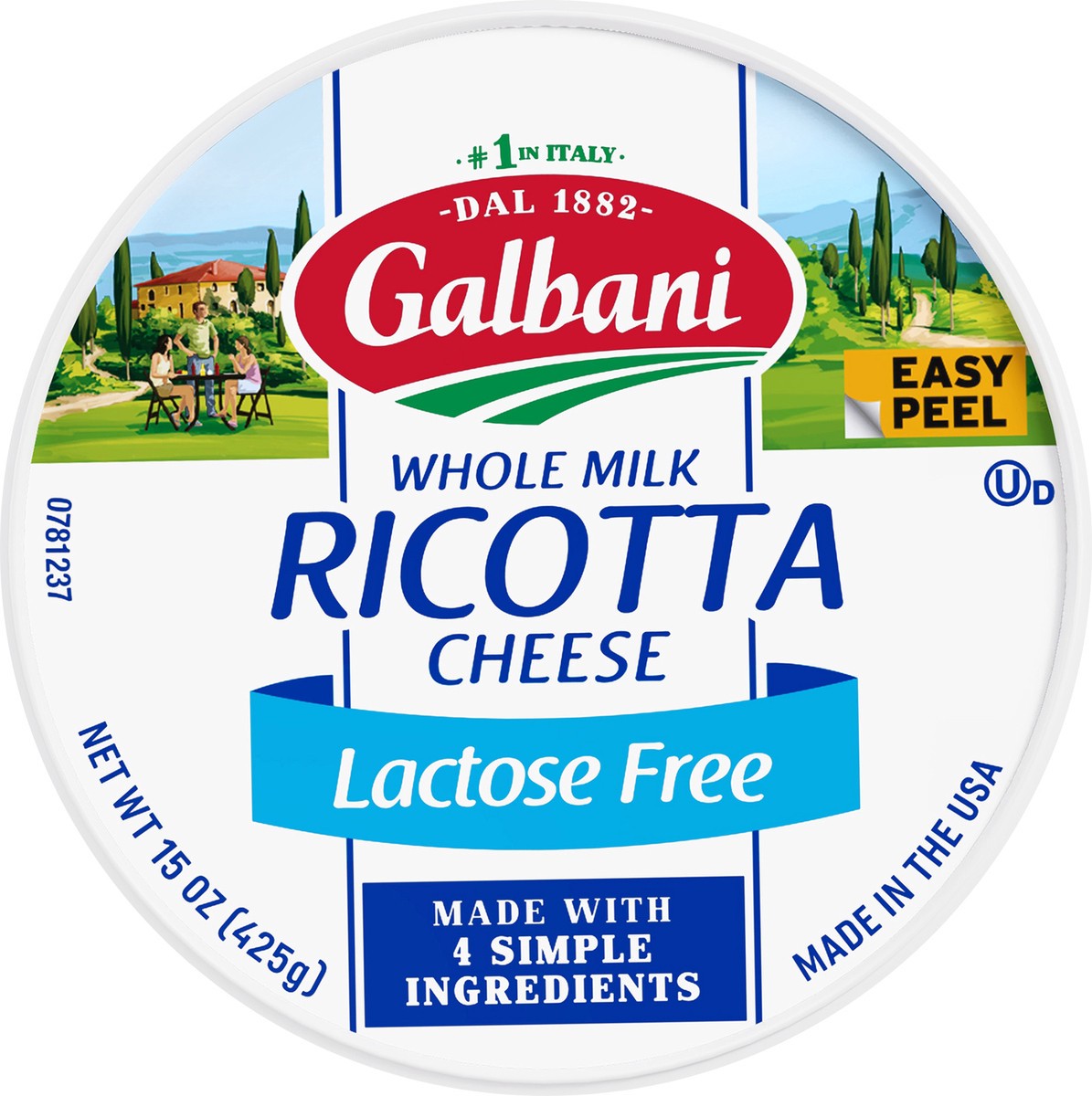slide 5 of 7, Galbani Ricotta Cheese, Lactose Free, Whole Milk, 15 oz