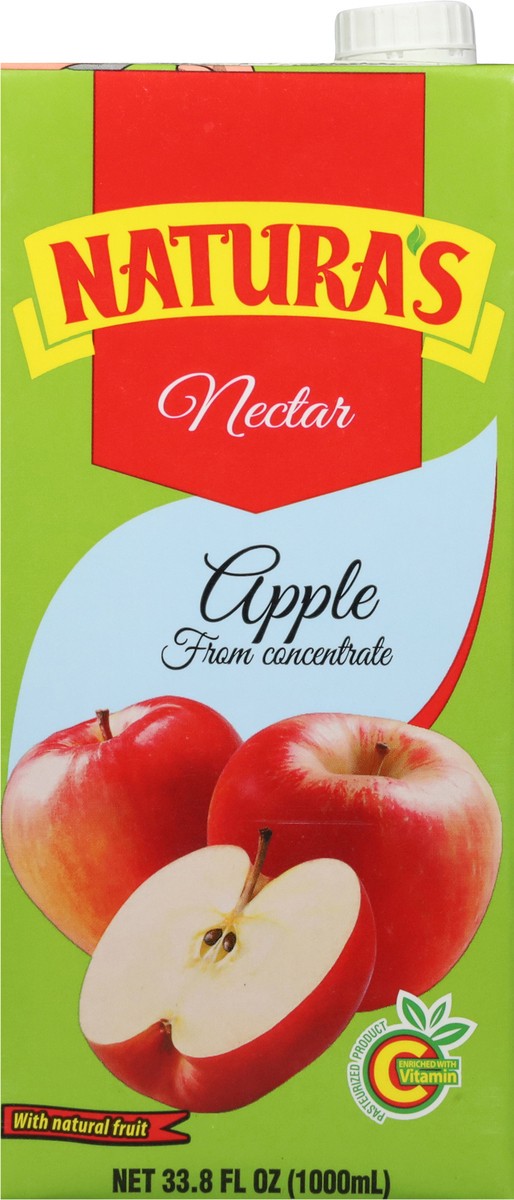 slide 4 of 13, Natura's Apple Nectar from Concentrate 33.8 fl oz, 33 oz