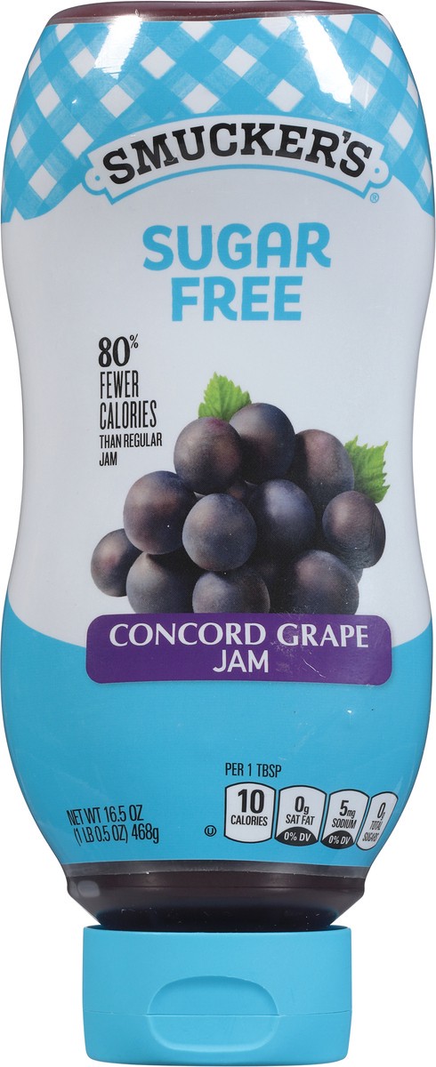 slide 5 of 9, Smucker's Smucker''s Squeeze Sugar Free Concord Grape Jam, 16.5 oz. Bottle, 16.5 oz
