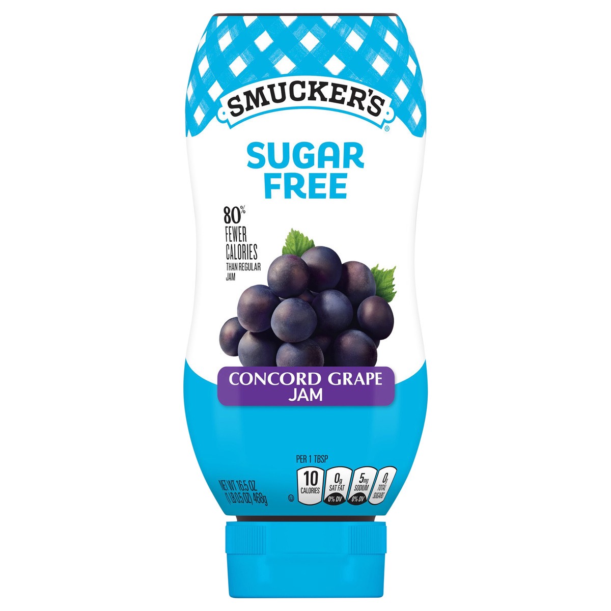 slide 1 of 9, Smucker's Smucker''s Squeeze Sugar Free Concord Grape Jam, 16.5 oz. Bottle, 16.5 oz