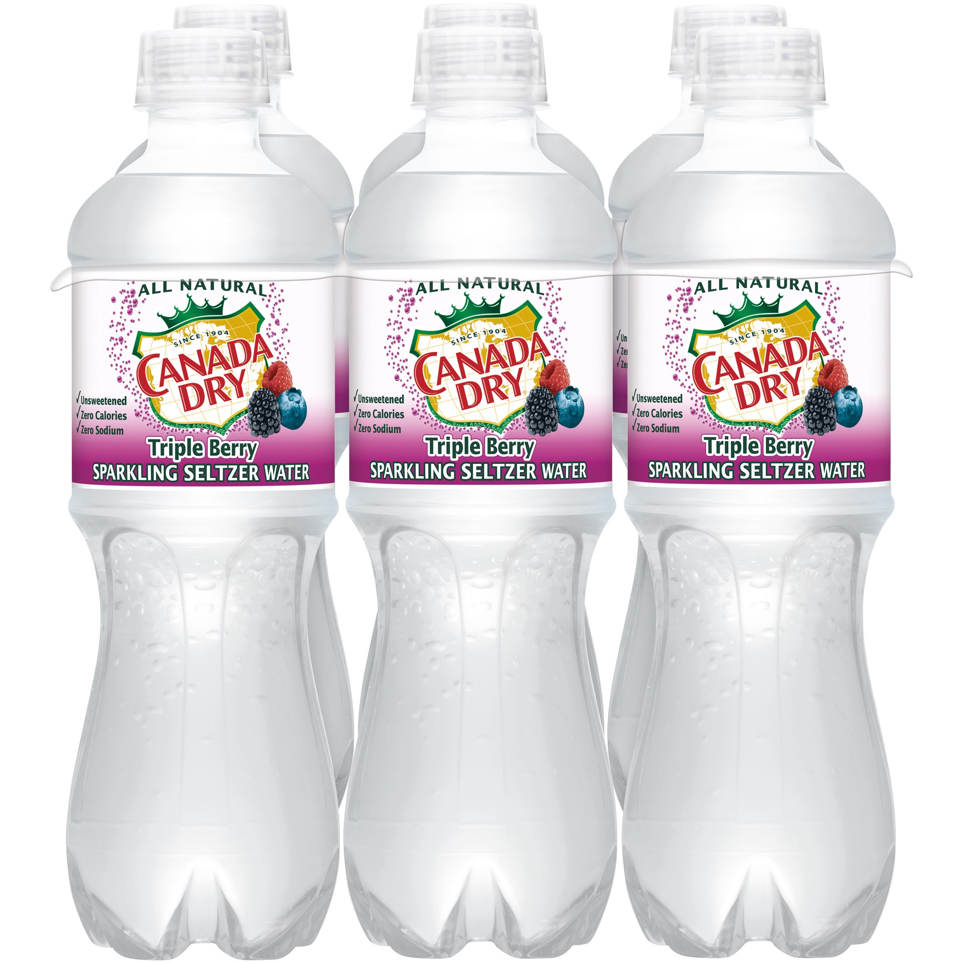 slide 5 of 5, Canada Dry Triple Berry Sparkling Seltzer Water- 6 ct, 6 ct