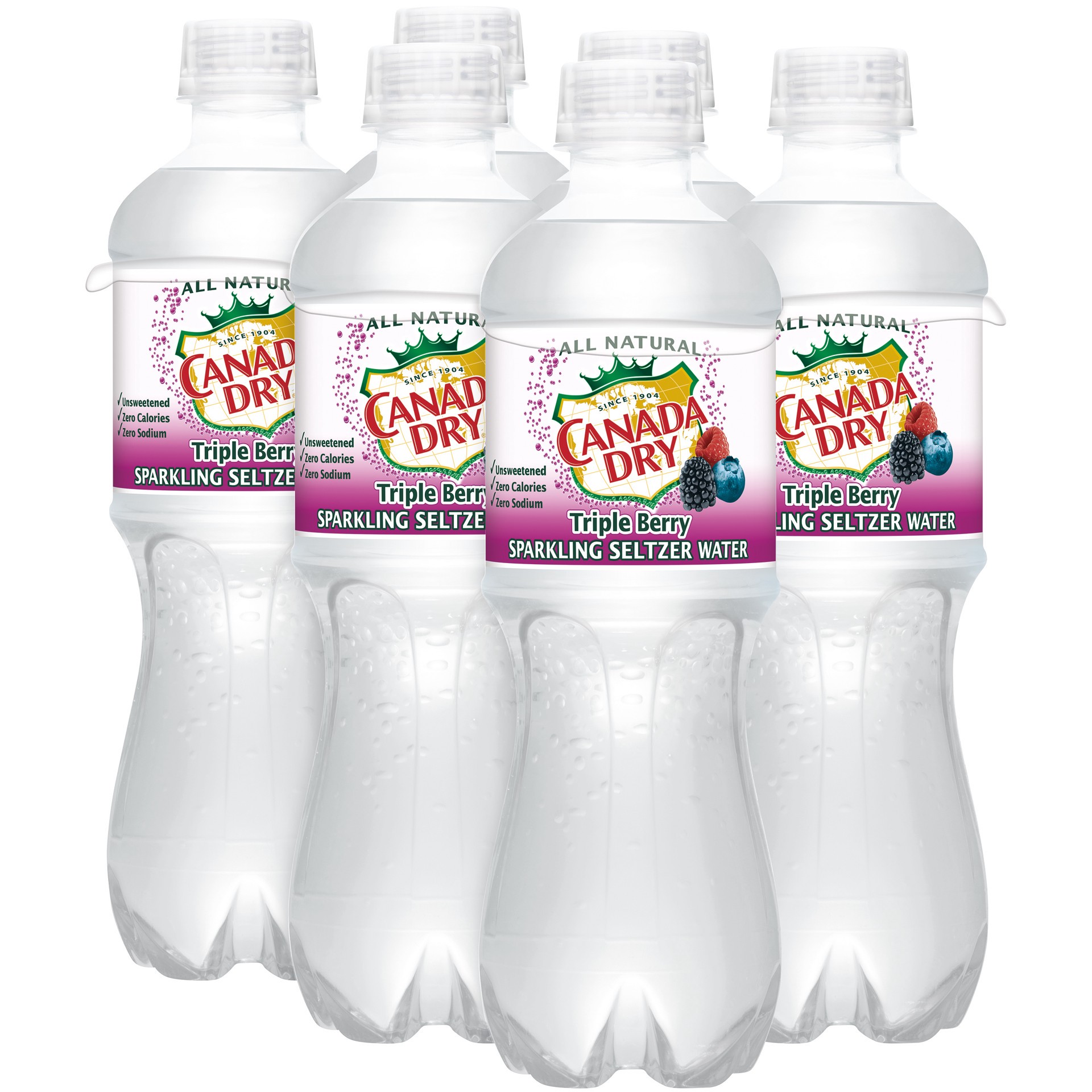 slide 4 of 5, Canada Dry Triple Berry Sparkling Seltzer Water- 6 ct, 6 ct