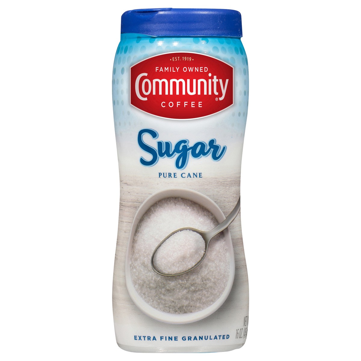 slide 1 of 7, Community Coffee Sugar, 16 oz