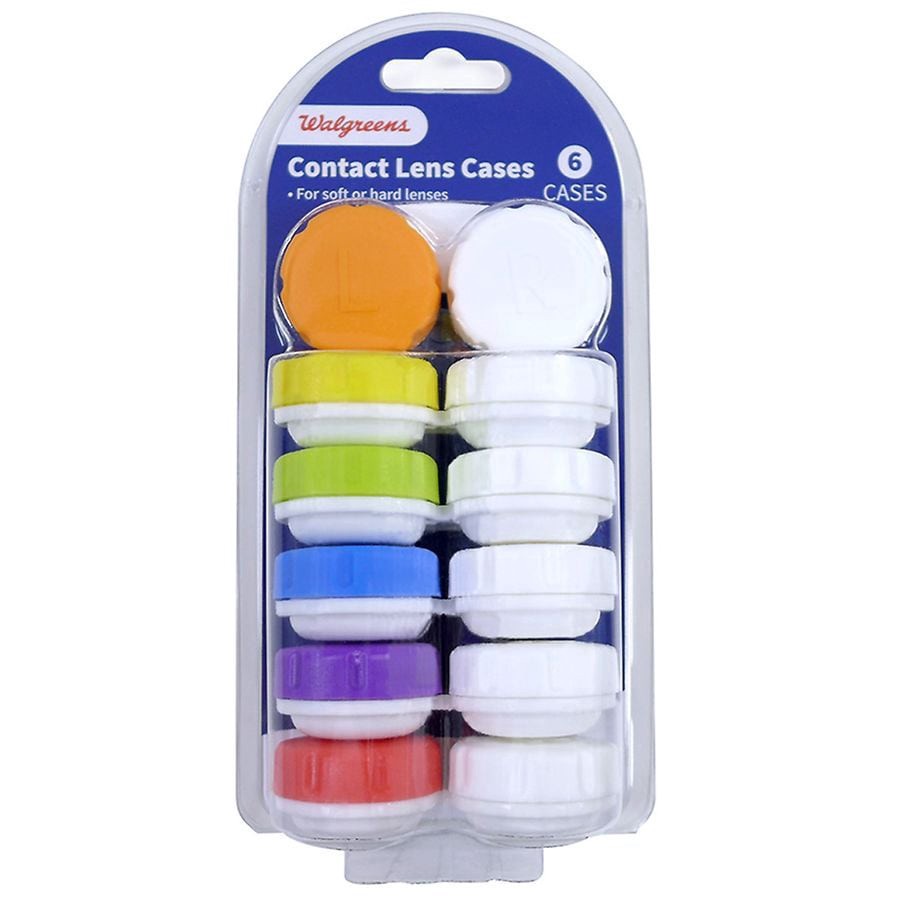slide 1 of 2, Walgreens Contact Lens Case, 6 ct
