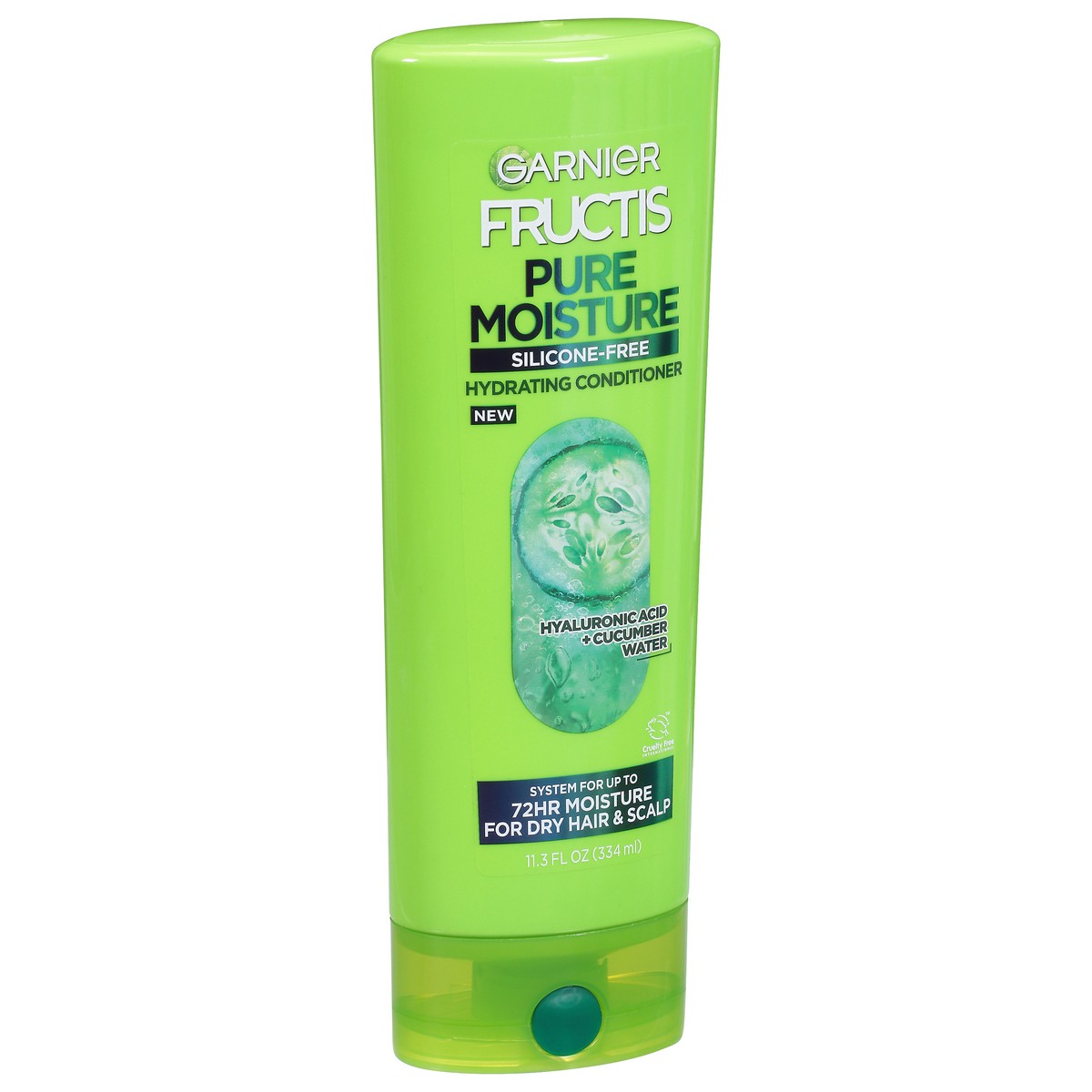 slide 4 of 9, Garnier Pure Moisture Hydrating Hyaluronic Acid + Cucumber Water Conditioner 11.3 fl oz, 11.3 fl oz