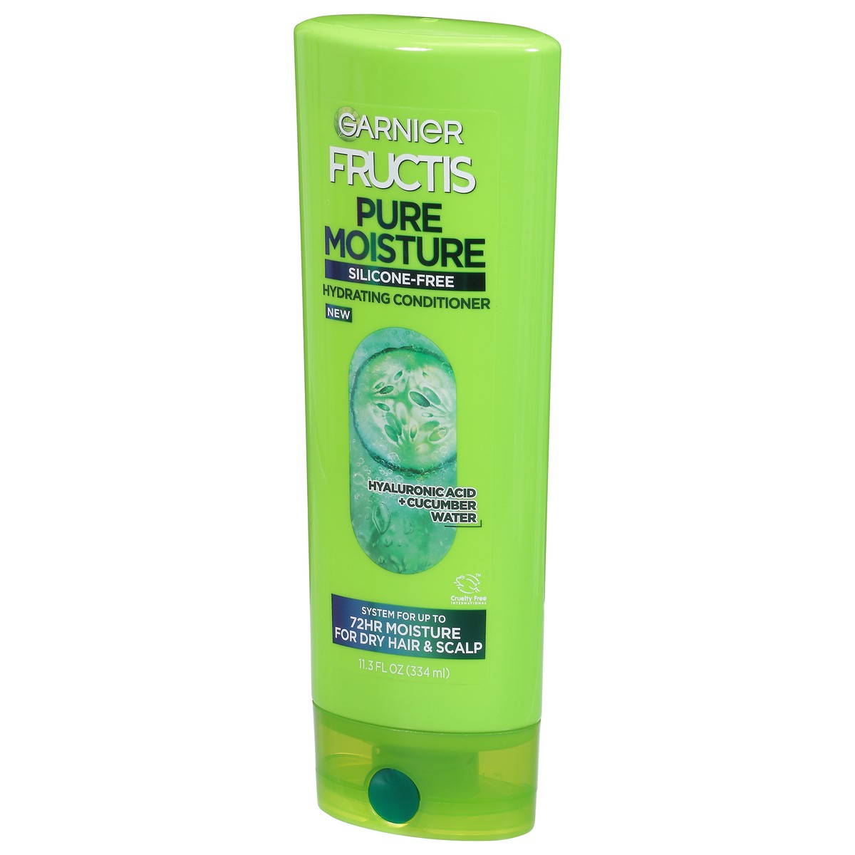 slide 2 of 9, Garnier Pure Moisture Hydrating Hyaluronic Acid + Cucumber Water Conditioner 11.3 fl oz, 11.3 fl oz