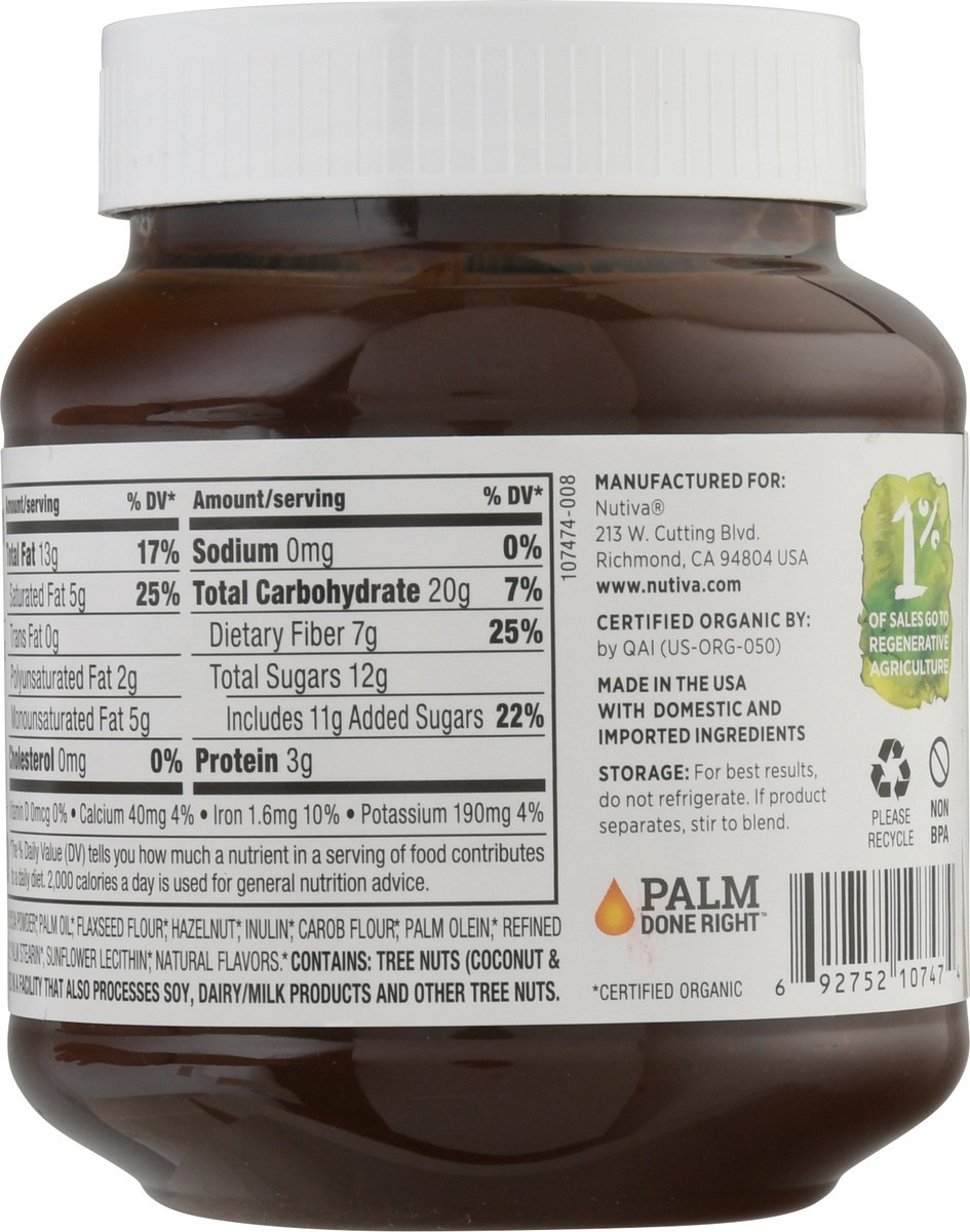 slide 5 of 9, Nutiva Organic Dark Hazelnut Spread 13 oz, 13 oz