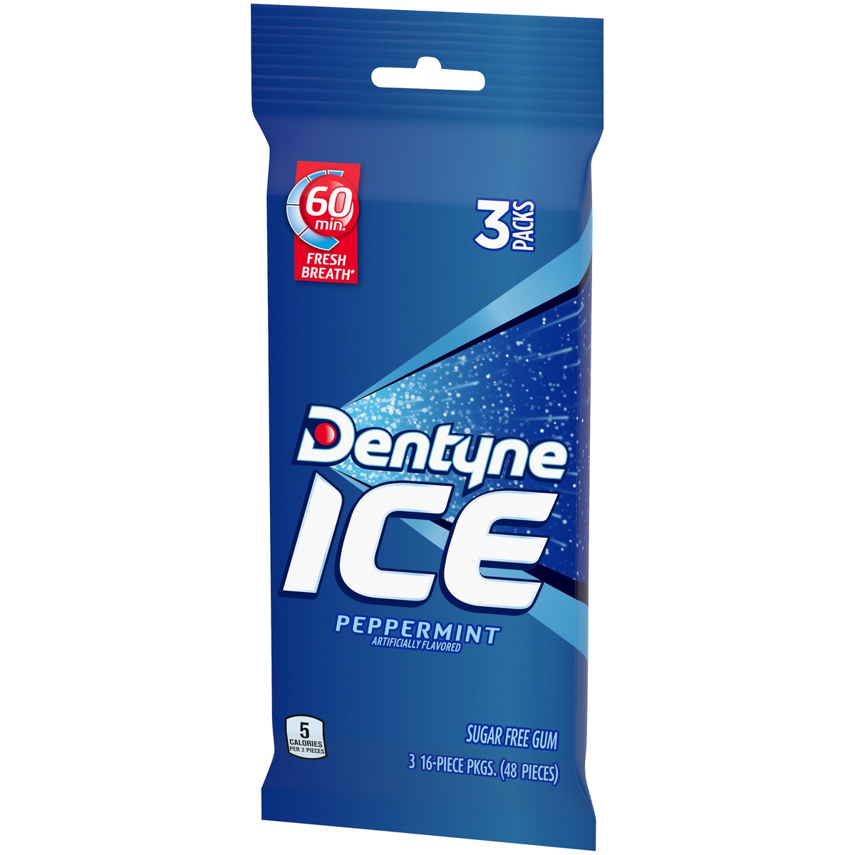 slide 4 of 9, Dentyne Ice Peppermint Sugar Free Gum 3 ct Packs, 3 ct