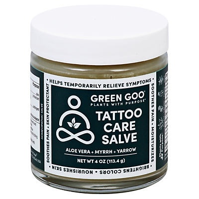 slide 1 of 1, Green Goo Tattoo Care Salve, 4 oz