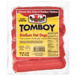 Fairbury Tomboy Stadium Hot Dogs 16 oz