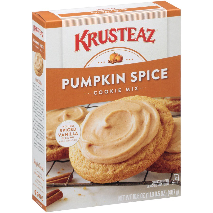 slide 4 of 8, Krusteaz Pumpkin Spice Cookie Mix, 16.5 oz