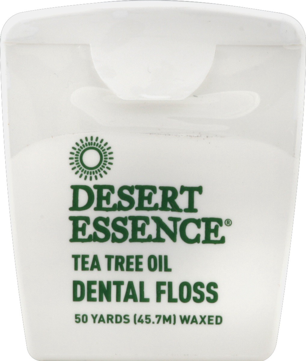 slide 3 of 3, Desert Essence Organics Tea Tree Oil Dental Floss, 30 yd