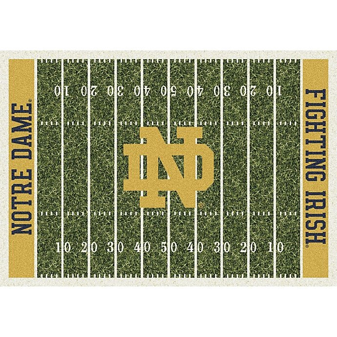 slide 1 of 1, NCAA University of Notre Dame Large Home Field Rug, 7 ft 8 in x 10 ft 9 in