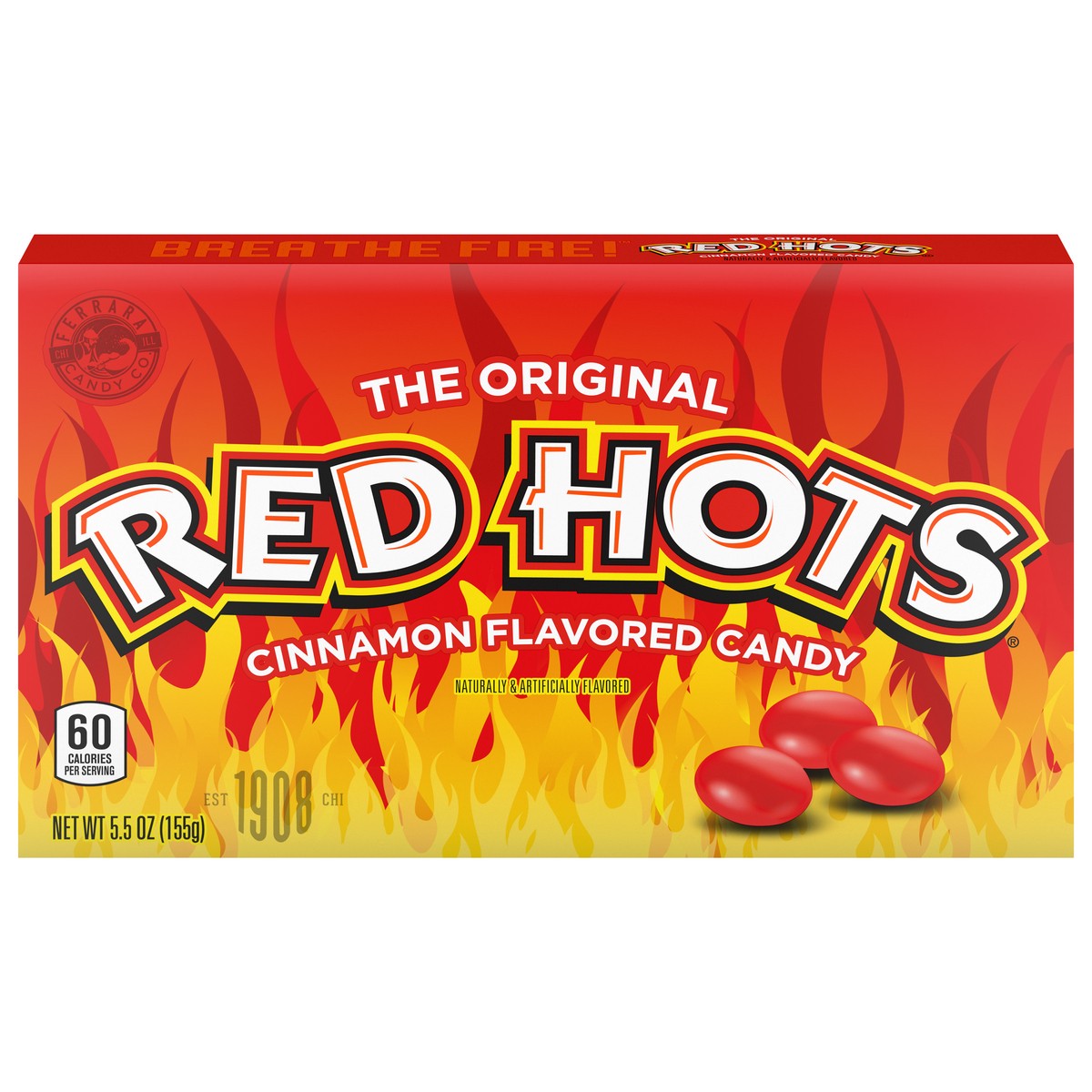 slide 1 of 9, Red Hots 02028 157692 The Original Cinnamon Flavored Candy 5.5 oz, 5.5 oz