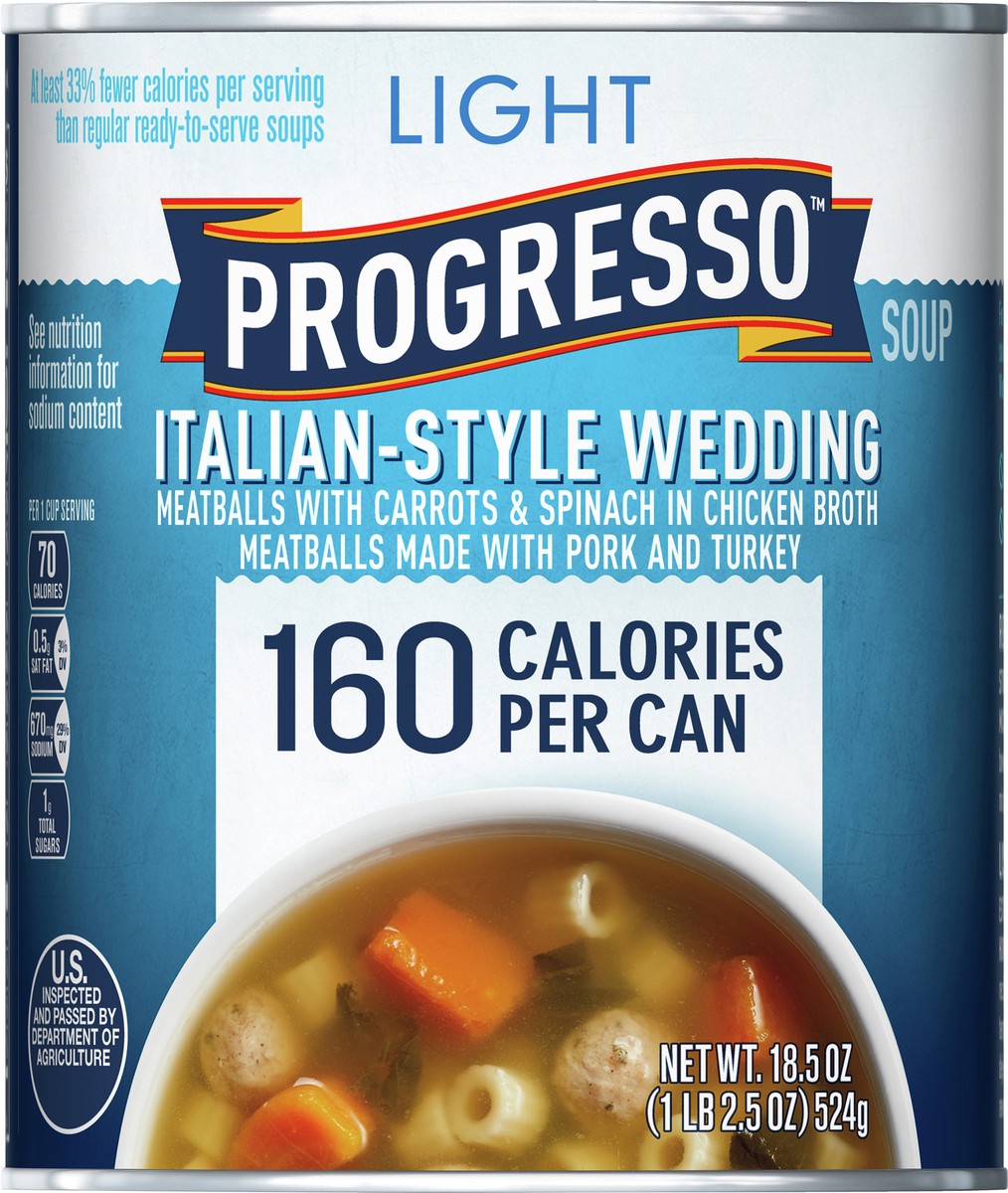 slide 14 of 14, Progresso Light, Italian-Style Wedding Canned Soup, 18.5 oz., 18.5 oz