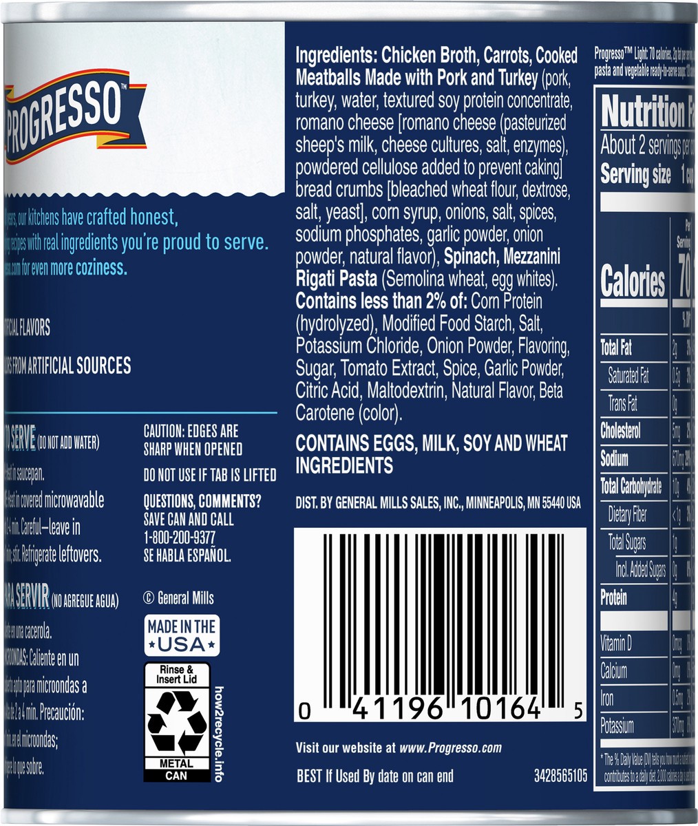 slide 2 of 14, Progresso Light, Italian-Style Wedding Canned Soup, 18.5 oz., 18.5 oz