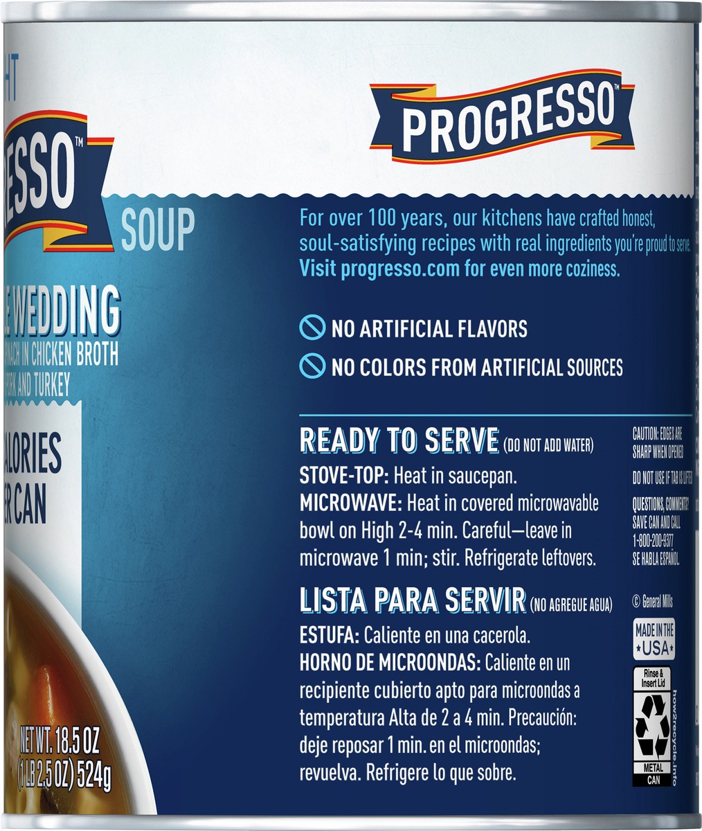 slide 3 of 14, Progresso Light, Italian-Style Wedding Canned Soup, 18.5 oz., 18.5 oz