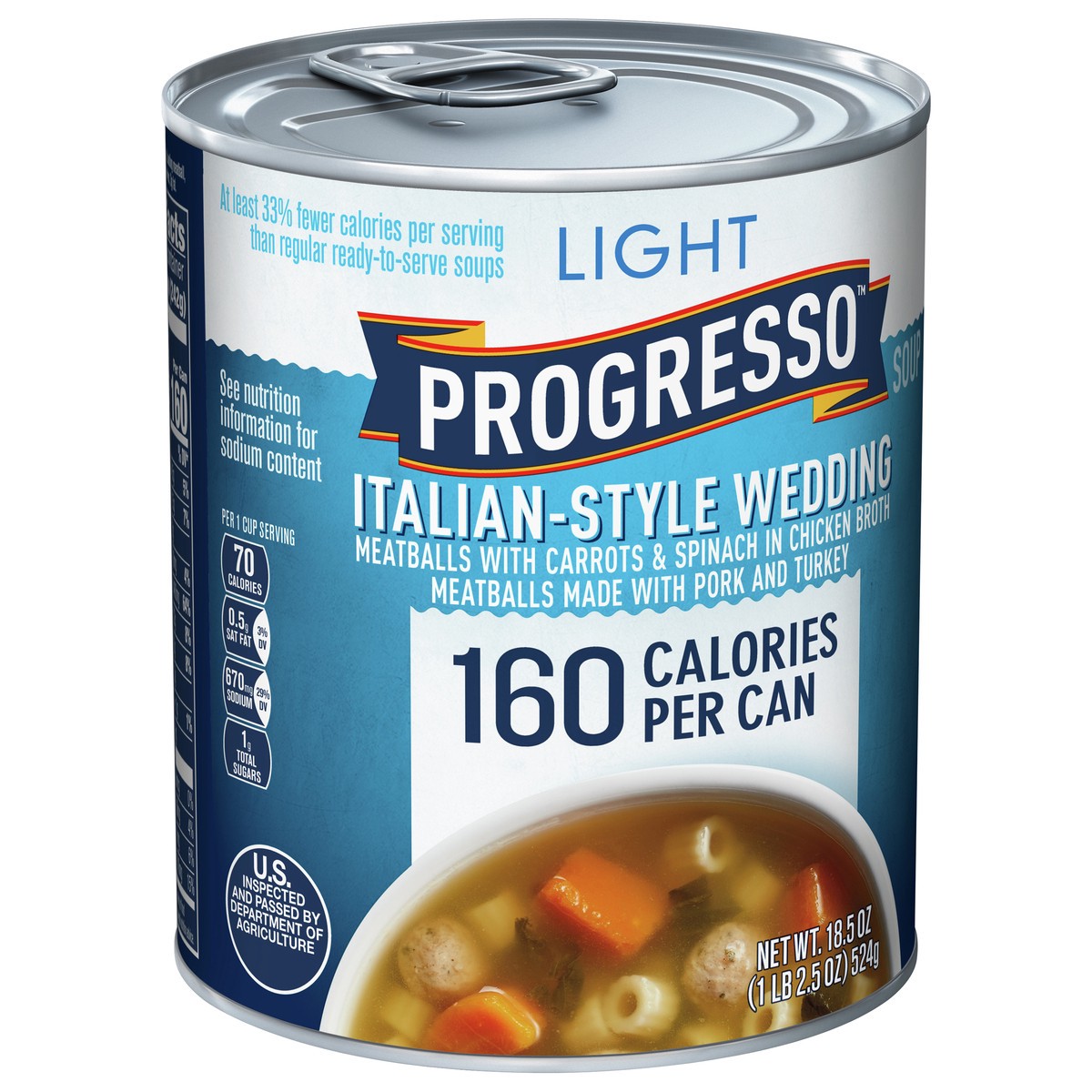 slide 13 of 14, Progresso Light, Italian-Style Wedding Canned Soup, 18.5 oz., 18.5 oz