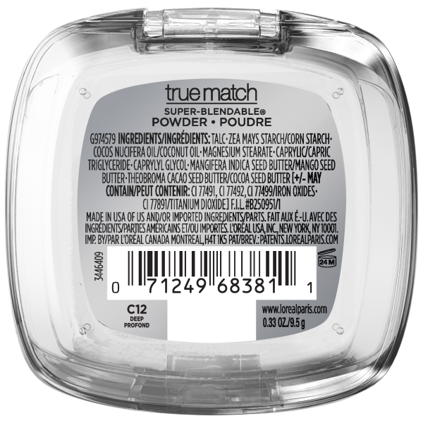 slide 6 of 9, L'Oréal Super-Blendable Oil Free Makeup Powder, True Match Powder, 0.33 oz