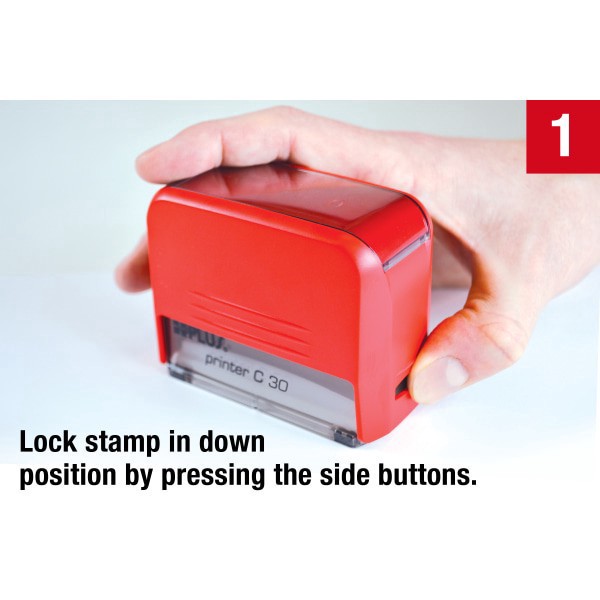 slide 4 of 6, Cosco 2000Plus Self-Inking Print Kit, Impression, Black, 1 ct