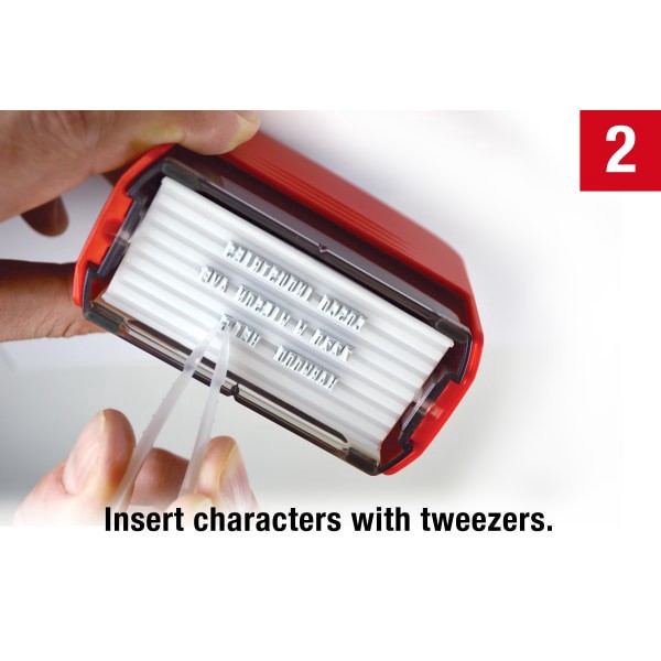 slide 3 of 6, Cosco 2000Plus Self-Inking Print Kit, Impression, Black, 1 ct