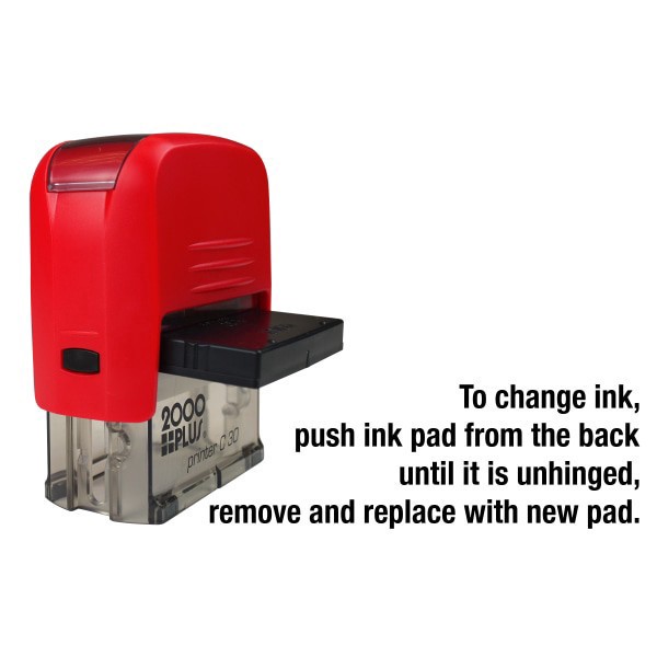 slide 6 of 6, Cosco 2000Plus Self-Inking Print Kit, Impression, Black, 1 ct