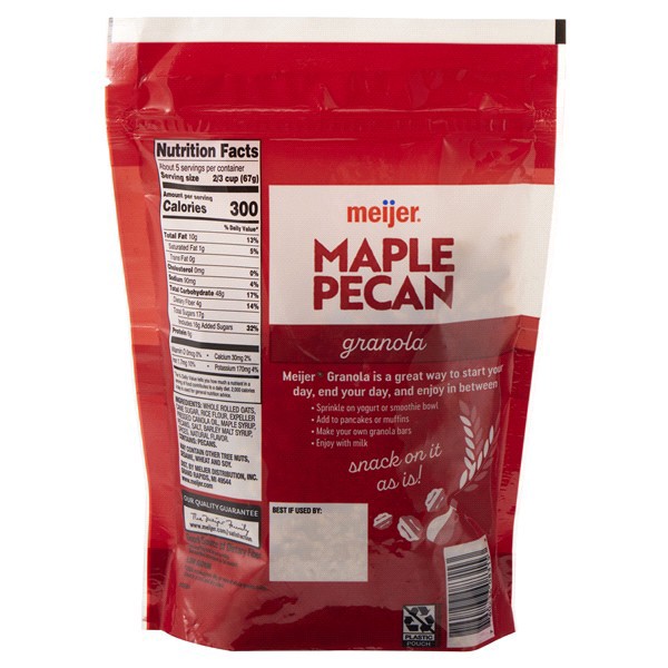 slide 11 of 13, Meijer Maple Pecan Granola, 12 oz