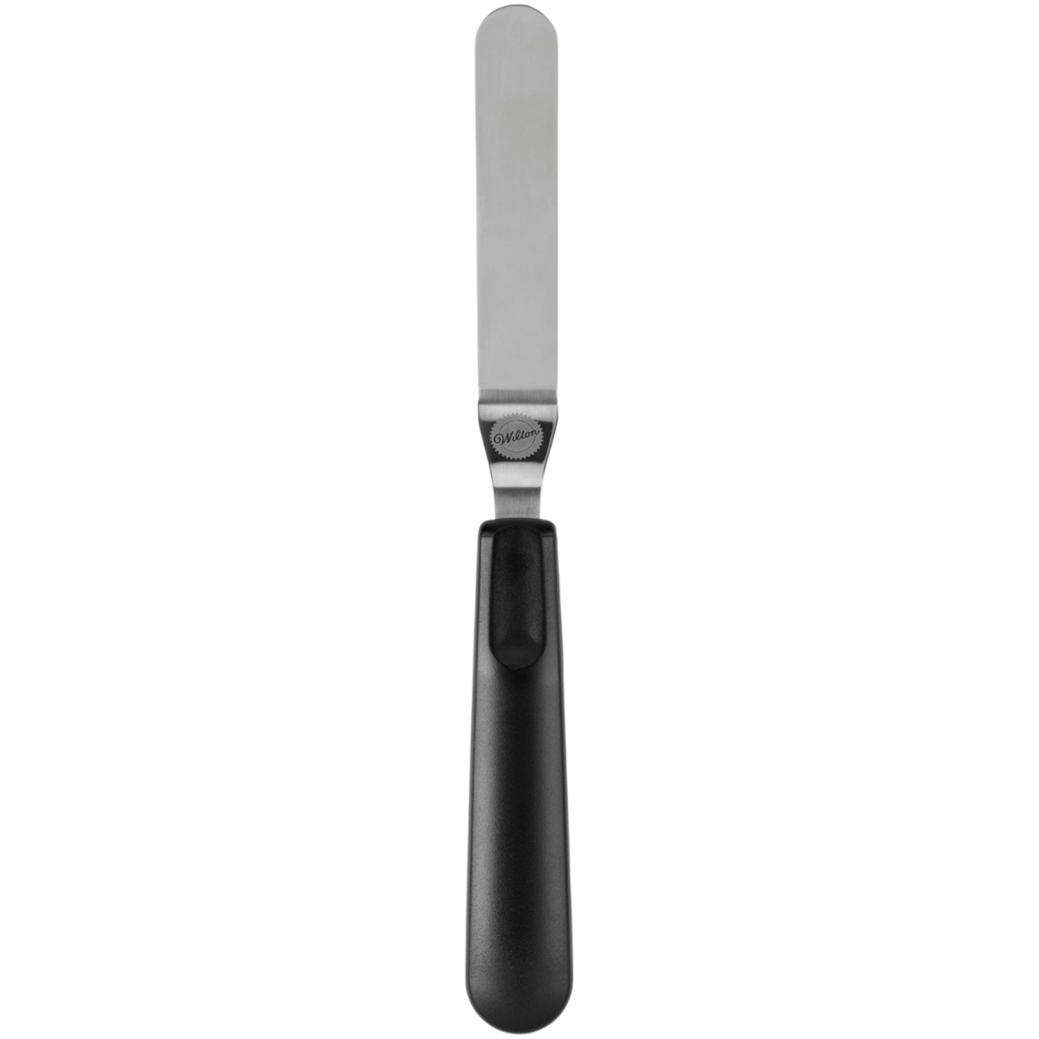 slide 1 of 4, Wilton Angled Icing Spatula With Black Handle, 9-Inch, 9 in