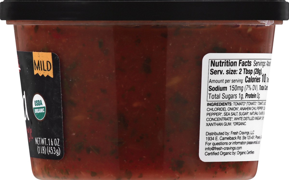 slide 7 of 12, Fresh Cravings Organic Restaurant Style Mild Salsa 16 oz, 16 oz