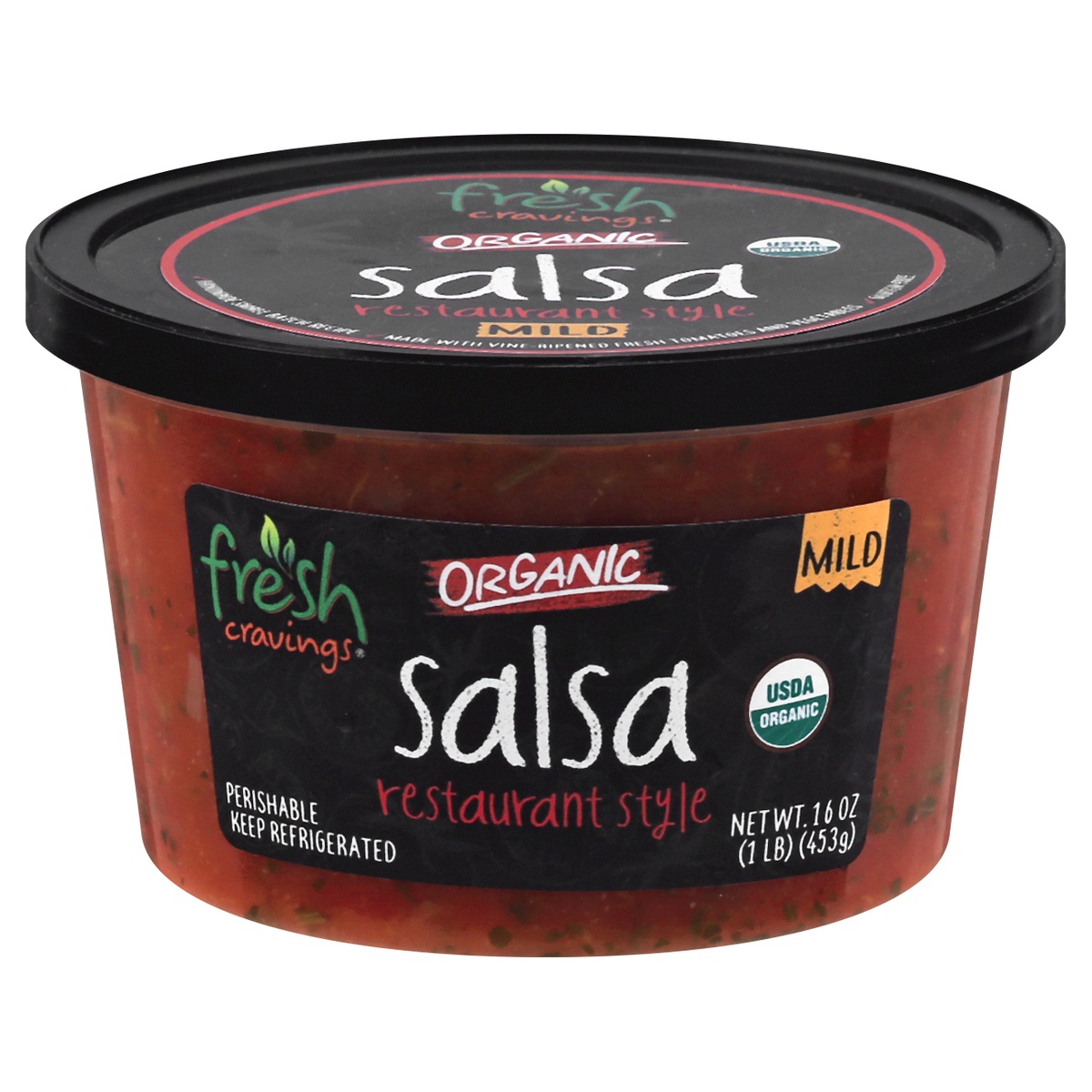 slide 1 of 1, Fresh Cravings Organic Restaurant Style Mild Salsa 16 oz, 16 oz