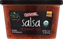 Fresh Cravings Organic Restaurant Style Mild Salsa 16 oz
