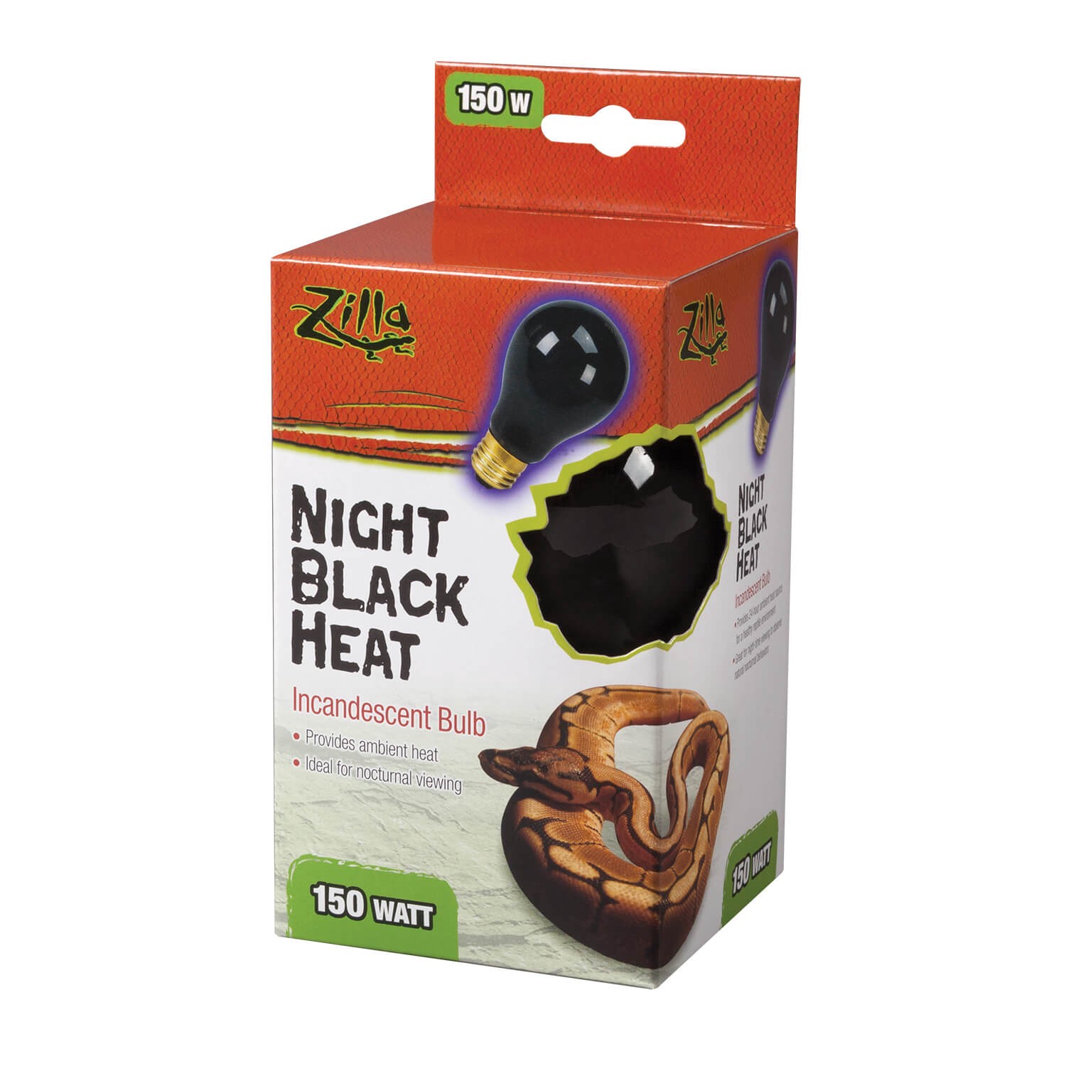 slide 3 of 6, Zilla Incandescent Bulbs Night Black 150 Watts, 1 ct