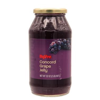 slide 1 of 1, Hy-Vee Concord Grape Jelly, 32 oz