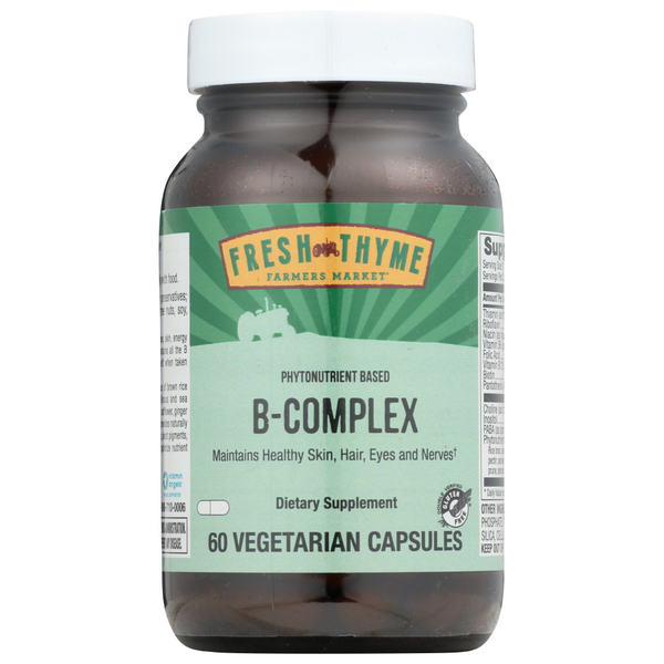 slide 1 of 1, Fresh Thyme Phytonutrient Based Bcomplex, 60 ct