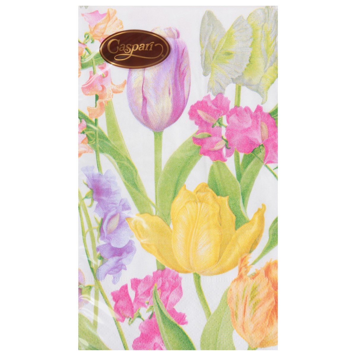 slide 5 of 12, Caspari Triple-Ply Spring Flower Show Napkins 15 ea, 