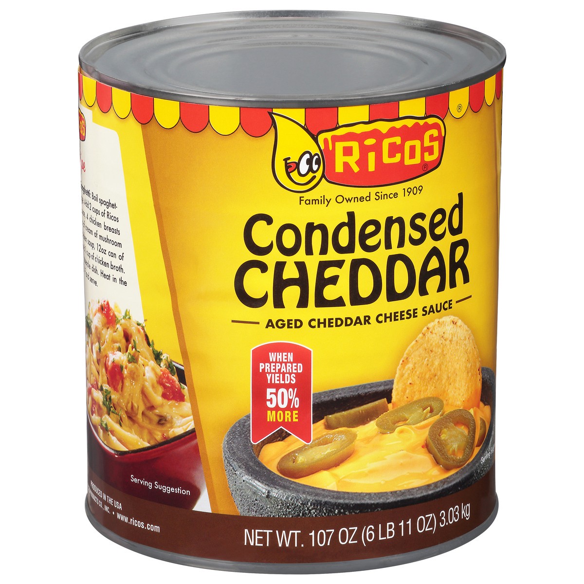 slide 3 of 14, Rico's Aged Condensed Cheddar Cheese Sauce 107 oz, 107 oz