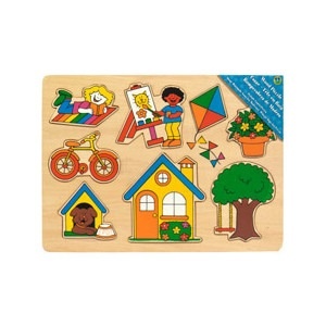 slide 1 of 1, Creative Innovations Wood Puzzle With Picture Under Pieces, 1 ct