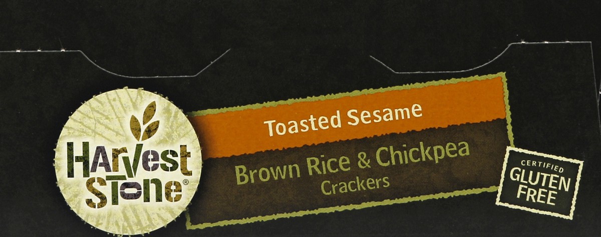 slide 2 of 4, Harvest Stone Roasted Sesame Crackers, 3.54 oz