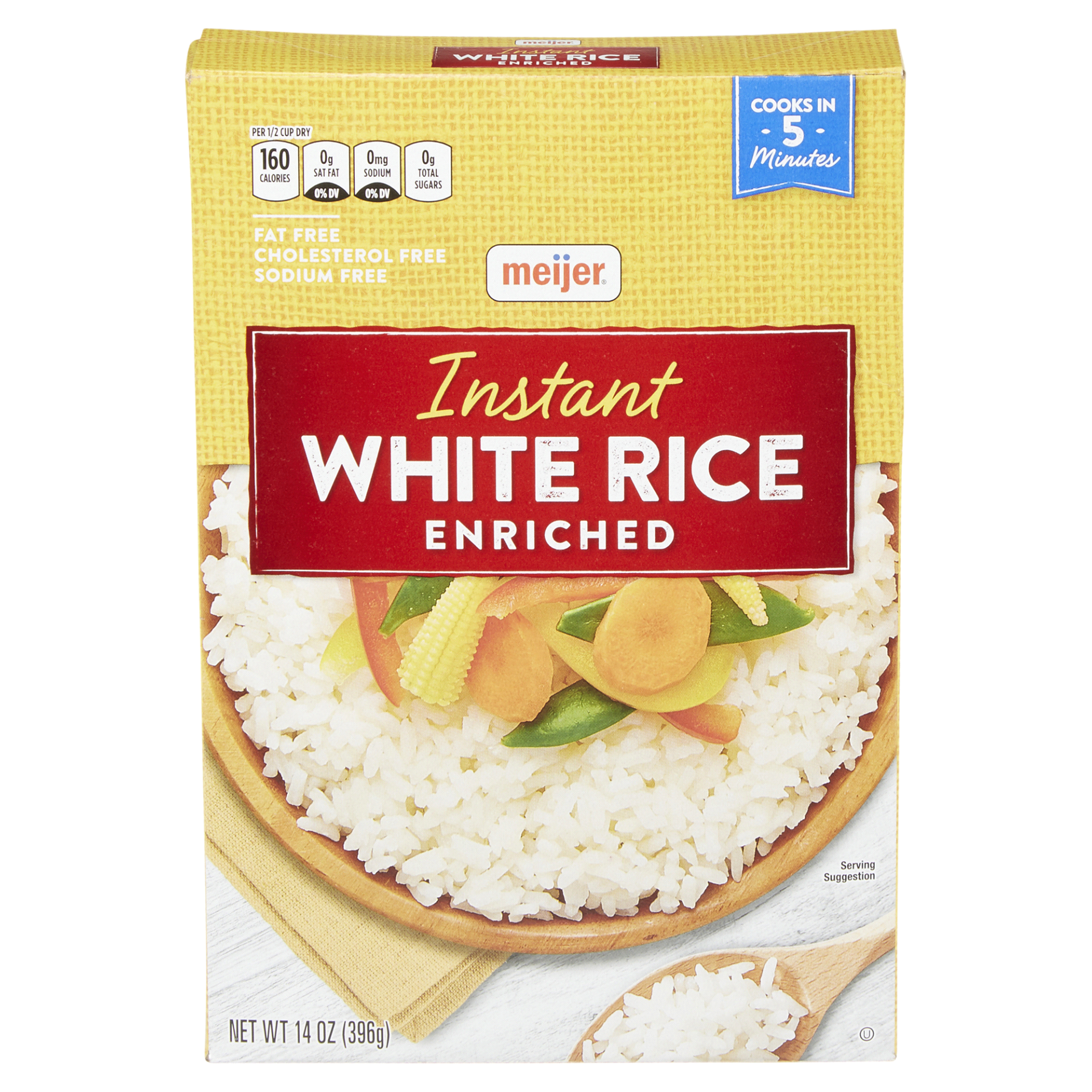 slide 1 of 6, Meijer Instant Long Grain White Rice, 14 oz
