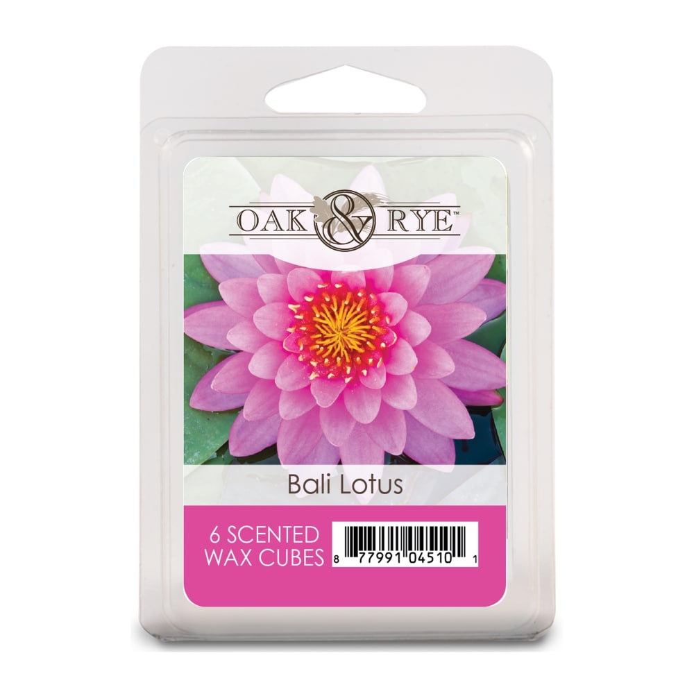 slide 1 of 1, Oak & Rye Bali Lotus Wax Cubes - 6 Pack, 6 ct
