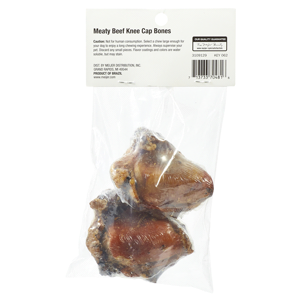 slide 9 of 29, Meijer Main Choice Meaty Beef Knee Cap 2" Dog Bones, 2 ct