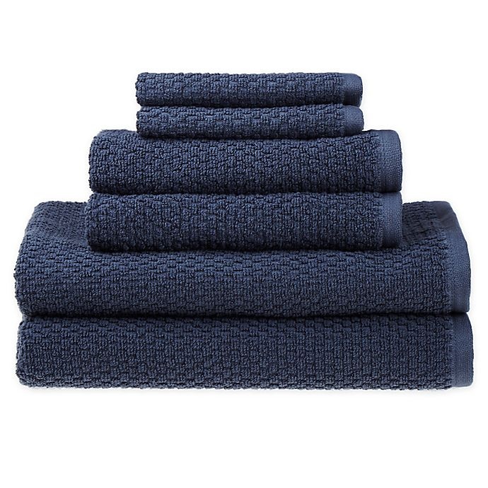 slide 1 of 1, SALT Quick Dry Towel Set - Blue, 6 ct