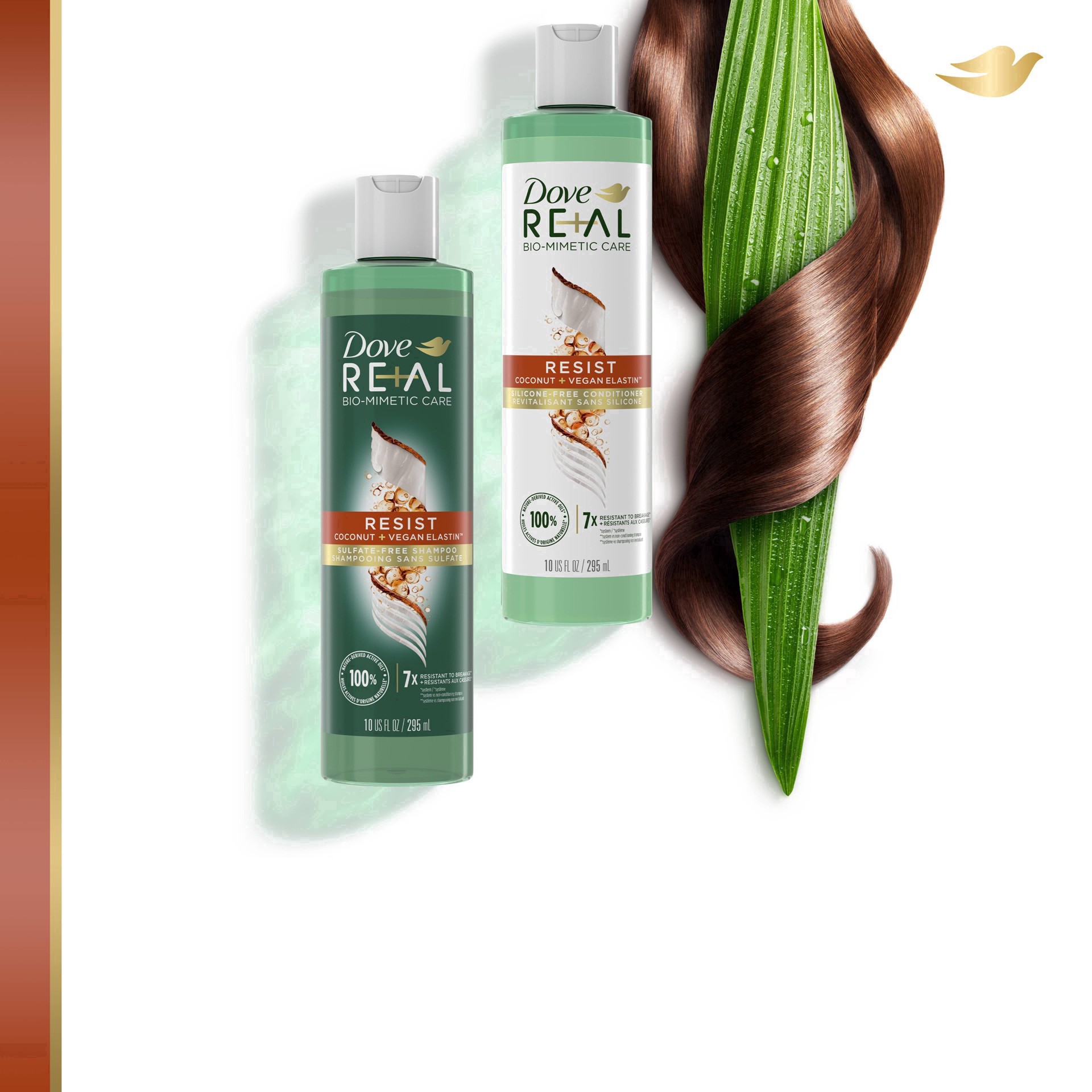 slide 21 of 25, Dove RE+AL Bio-Mimetic Care Conditioner Resist, 10 oz