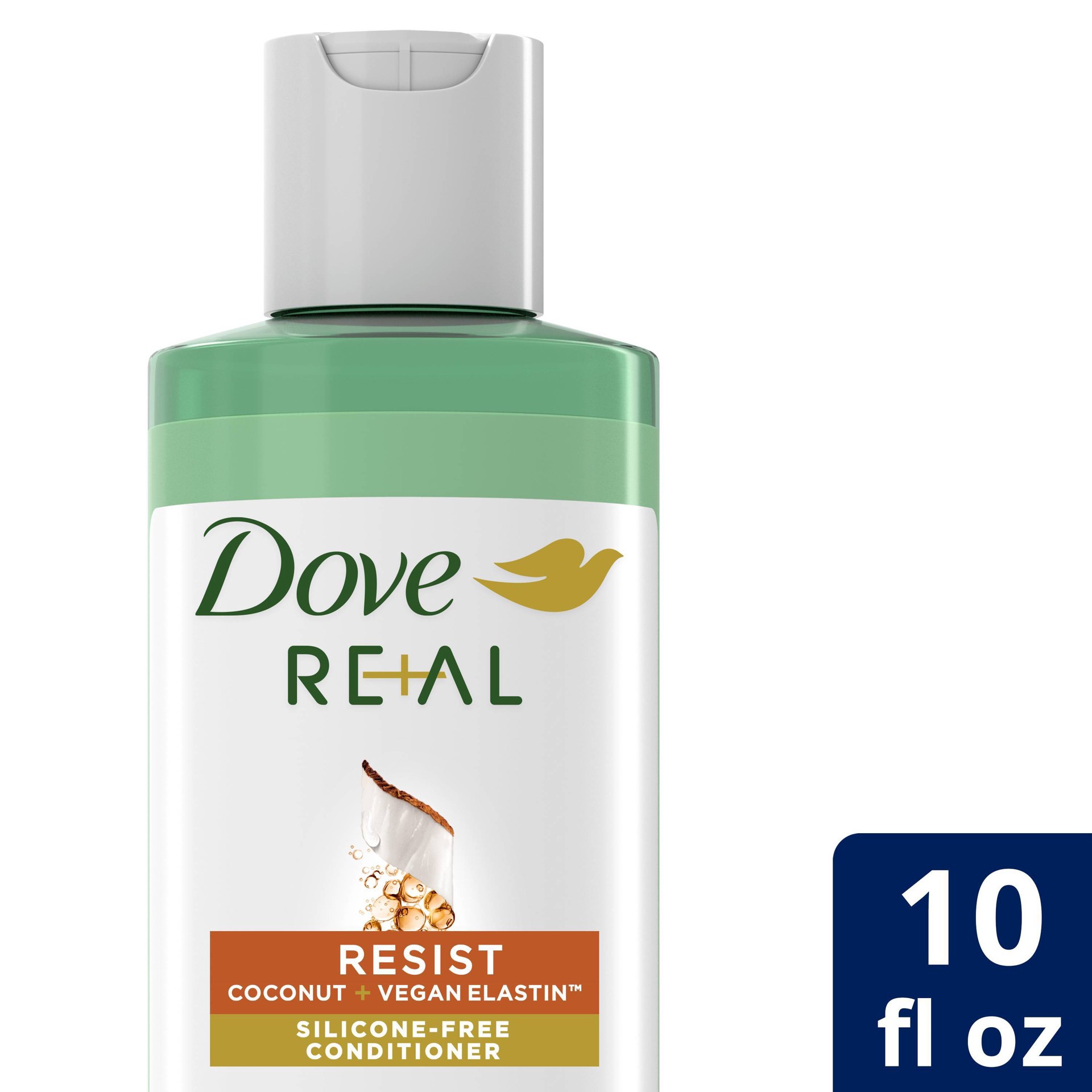 slide 1 of 25, Dove RE+AL Bio-Mimetic Care Conditioner Resist, 10 oz