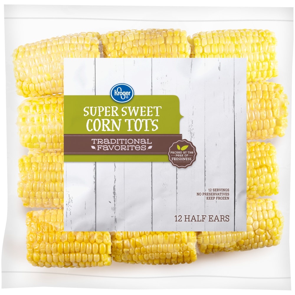 slide 1 of 1, Kroger Traditional Favorites Super Sweet Corn Tots, 12 ct