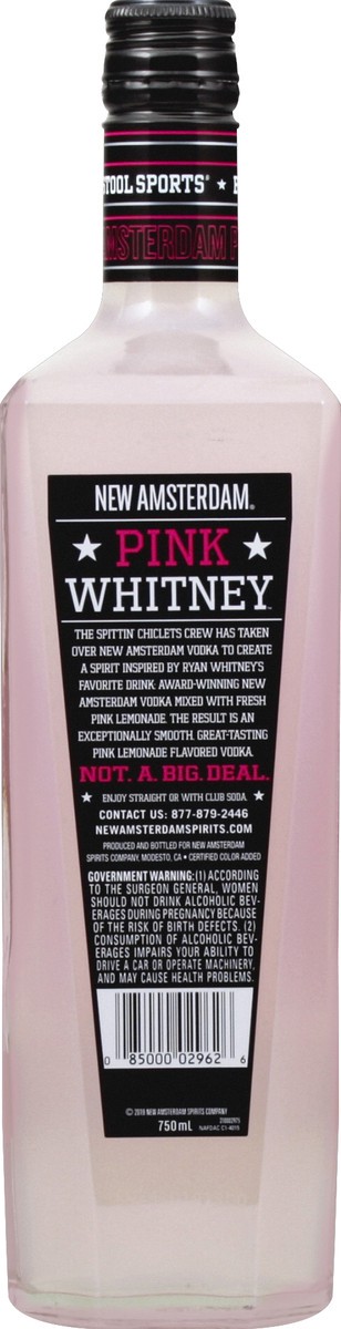 slide 3 of 9, New Amsterdam Pink Whitney Lemonade Flavored Vodka - 750ml Bottle, 750 ml