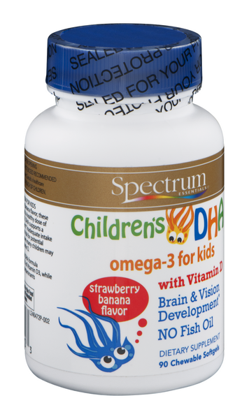 slide 1 of 1, Spectrum Essentials Children's DHA 250 Mg Chewable Softgels, 90 ct